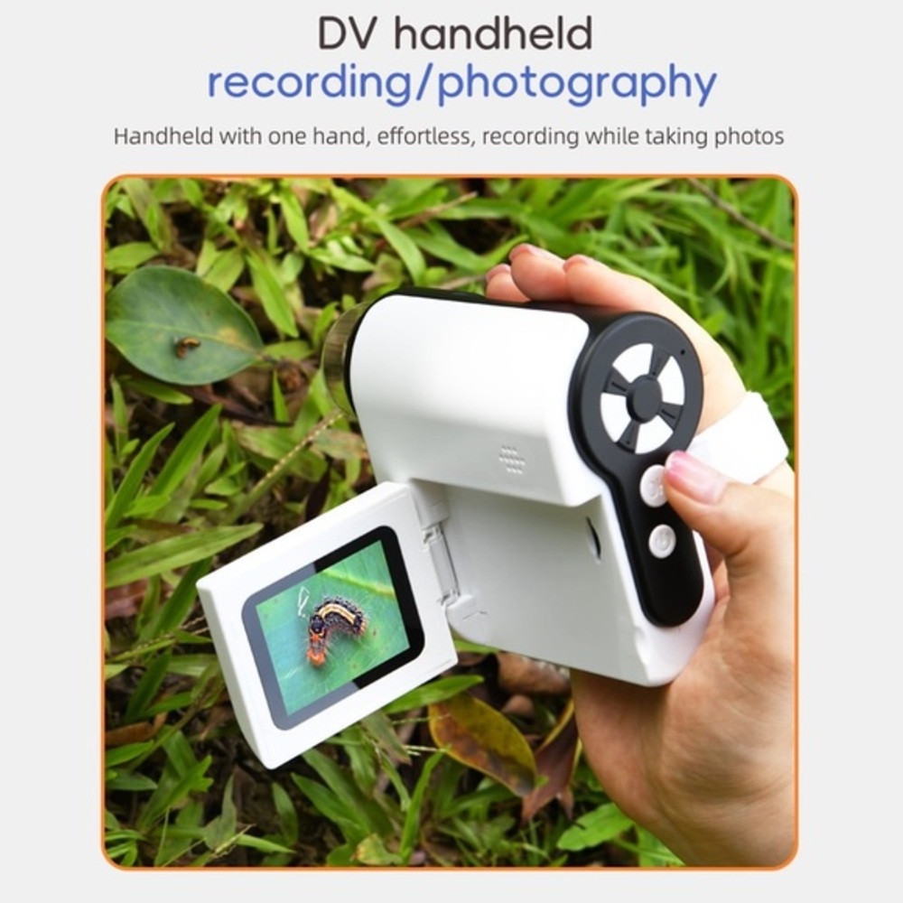 Photography microscope,Screen 1000 Video Toy Led Screen Pocket Microscope 2.0''